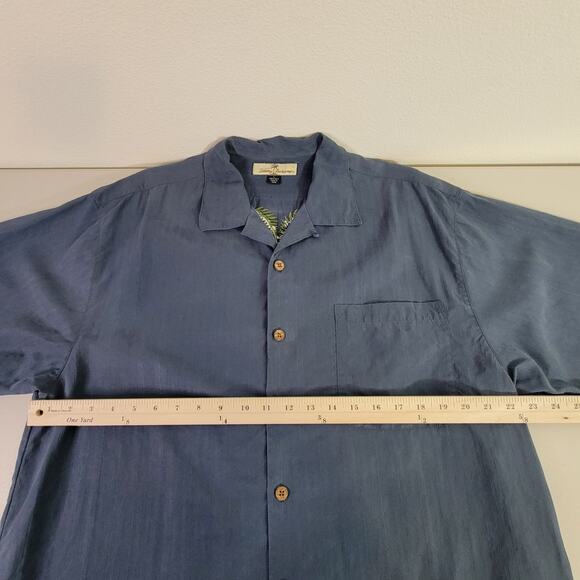 Tommy Bahama Embroidered Men's Silk Shirt Size L "Weekends, Weekdays, Whatever" - Picture 5 of 9